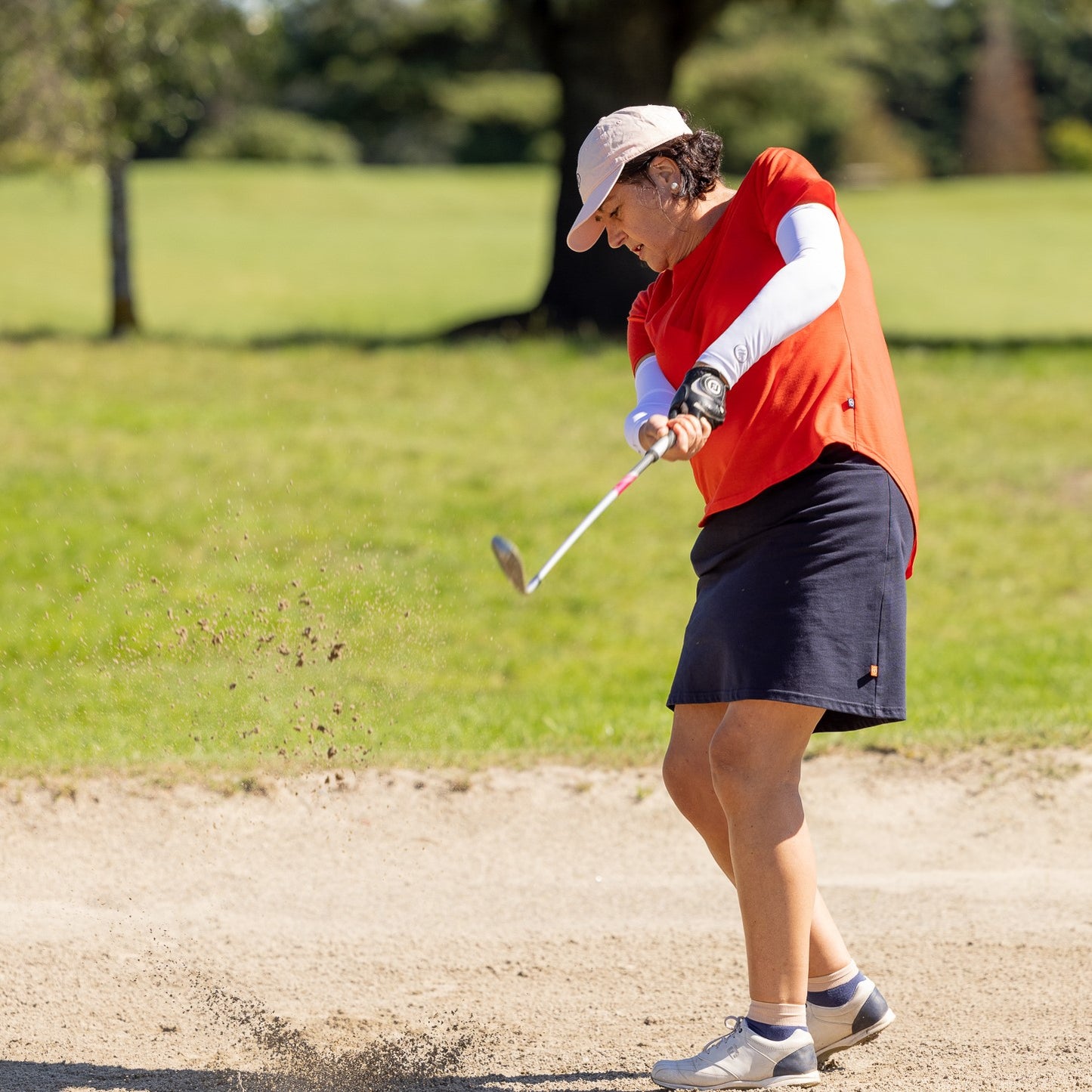 Links Short Sleeve Merino Ladies Golf Top