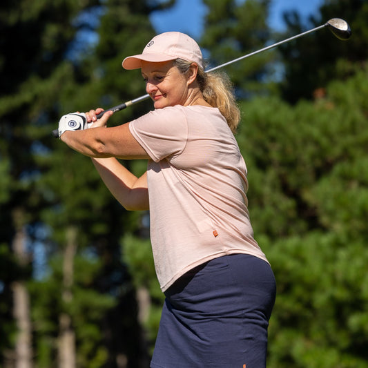 Links Short Sleeve Merino Ladies Golf Top